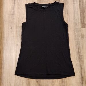 Athleta Essence Tank Top Womens Small Black Modal Blend Sleeveless Athleisure